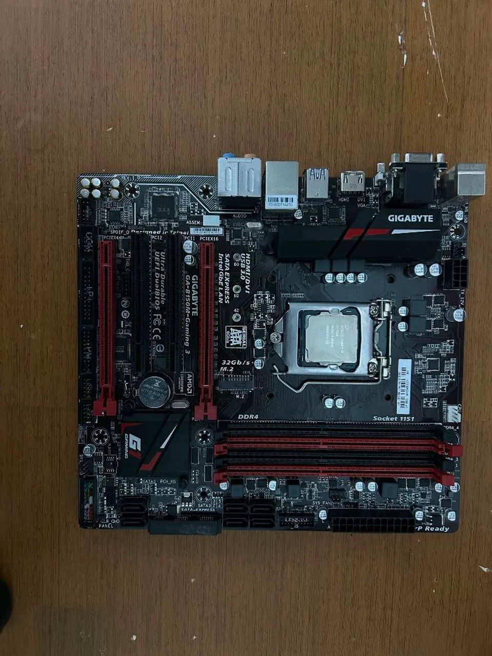 Kit placa mãe b150m gaming 3 + i3 7100 - Foto 3