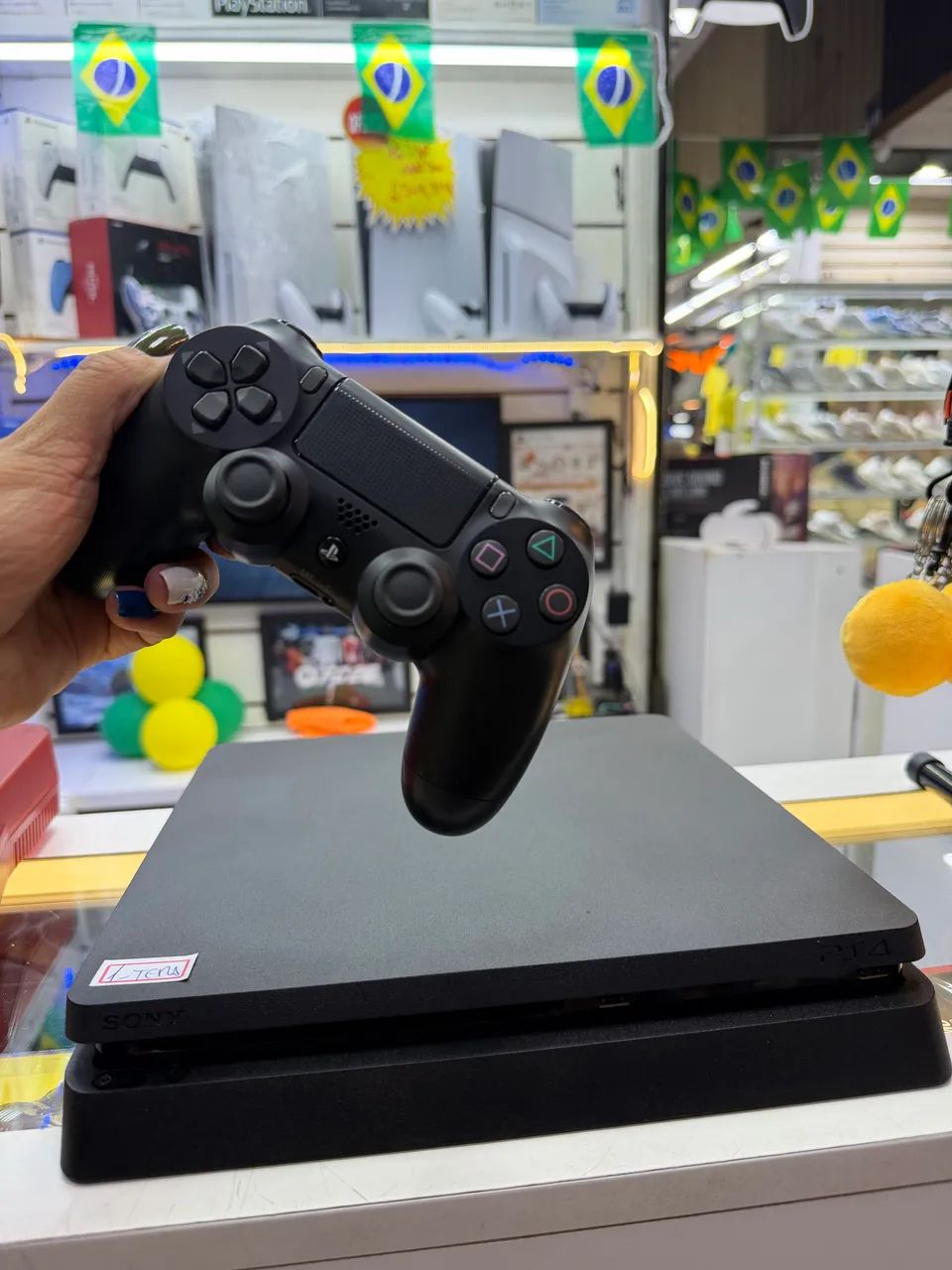 Ps4 slim 1 terá tudo original  - Foto 3
