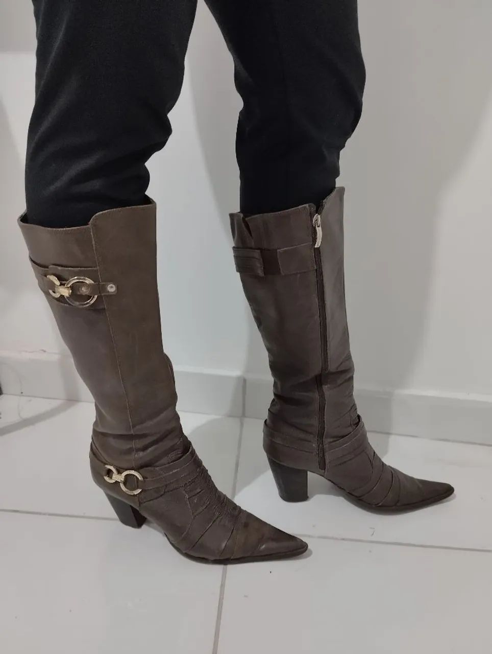 Bota cano longo número 37 - Foto 3