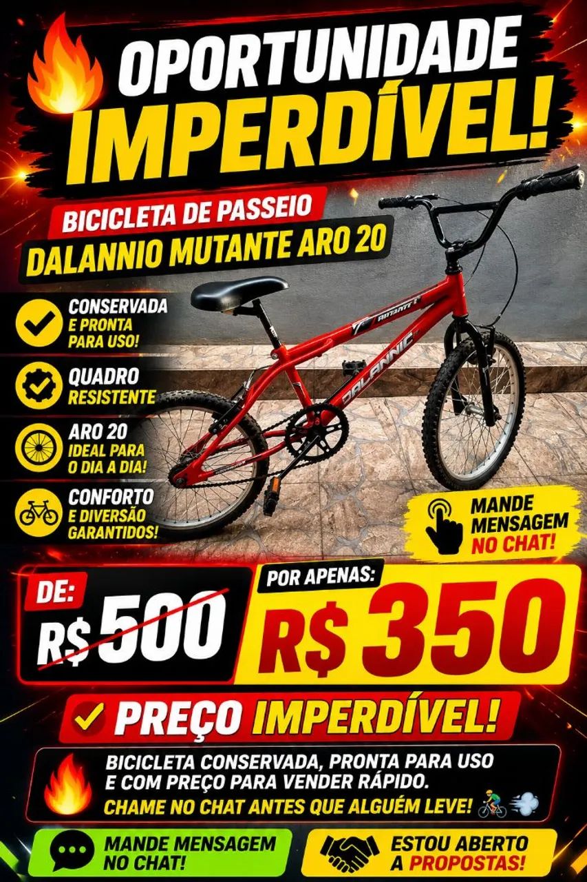 Bicicleta de Passeio Dalannio Mutante Aro 20