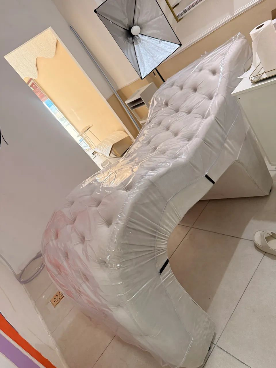 Maca veludo - Bege elegante nova - Foto 2