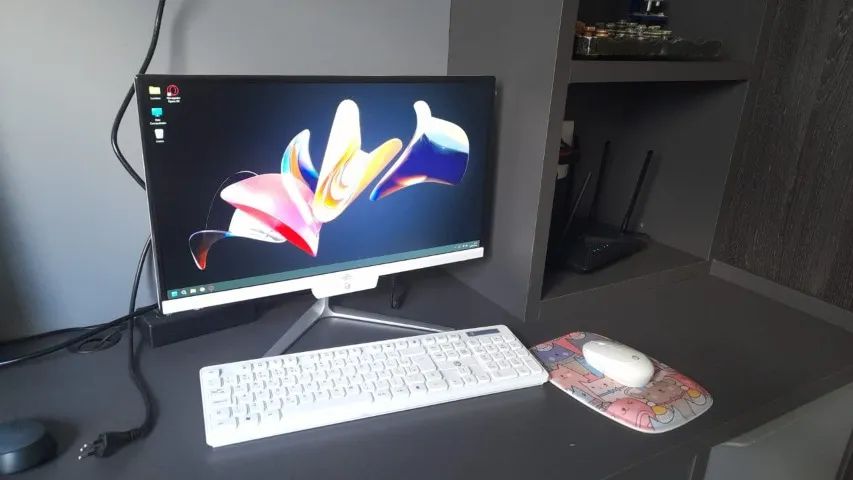 Computador Completo All In One Intel Core i5 21,5" 8GB SSD 256GB Webcam Teclado e Mouse Se - Foto 5
