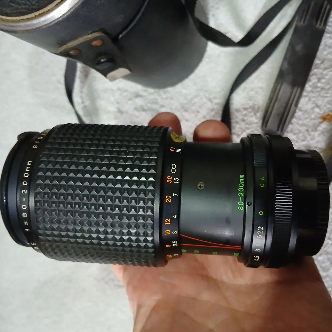 Teleobjetiva zoom 200mm com case - Foto 3