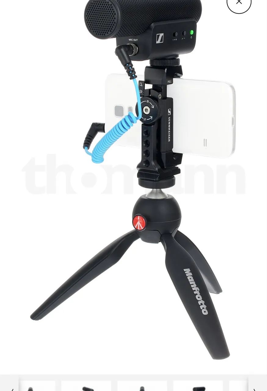 Microfone Sennheiser MKE 400 - Mobile kit completo  - Foto 4