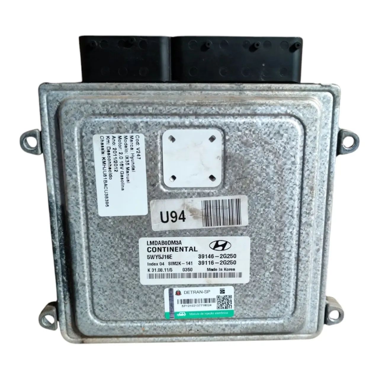 Kit Code Módulo Injeção Hyundai Ix35 2.0 Gasolin Manual 2011 - Foto 4