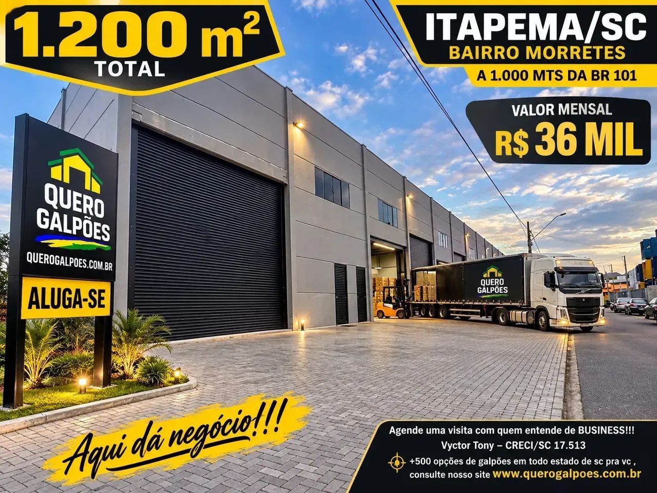 1 Galpao de 1.200 m2 Itapema sc Bairro Morretes - Foto 5