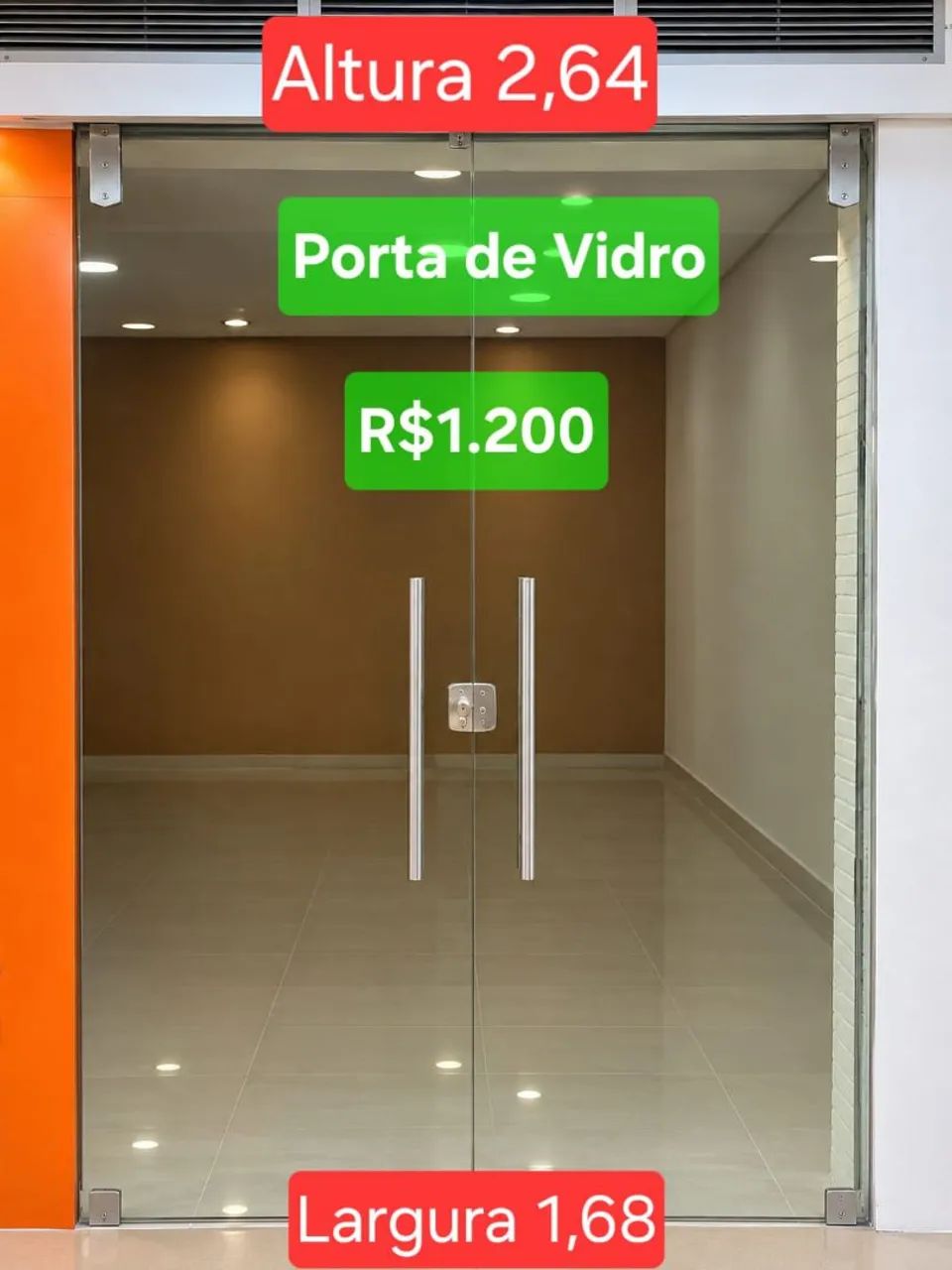 Porta de vidro 