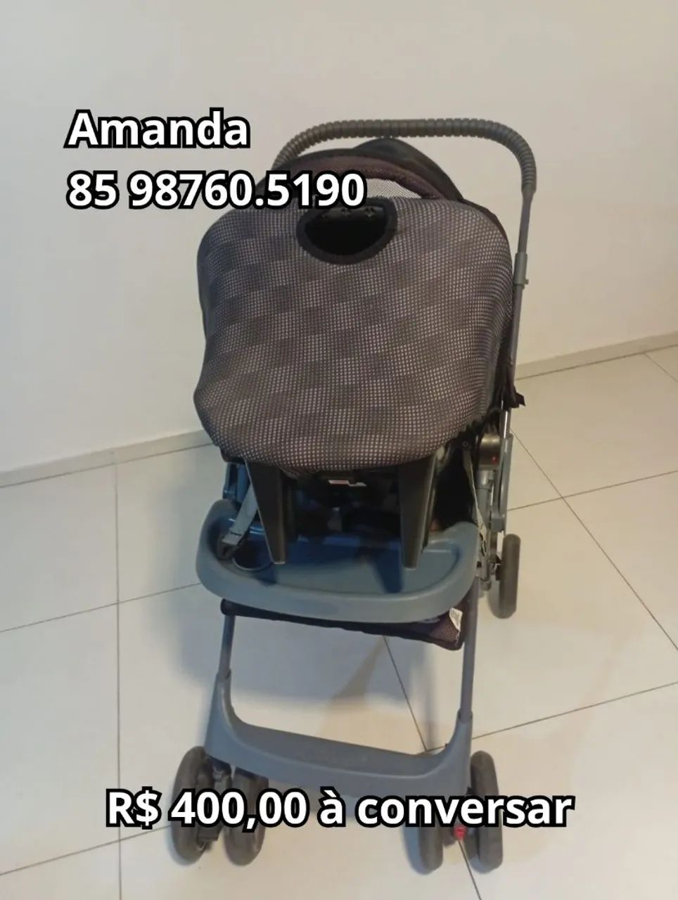 Carrinho e cadeira - bebê até 12 meses