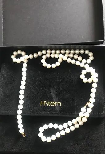 colar de pérolas hstern - 92 cm - fecho em ouro 18k - 'coleção pérolas' - Foto 2