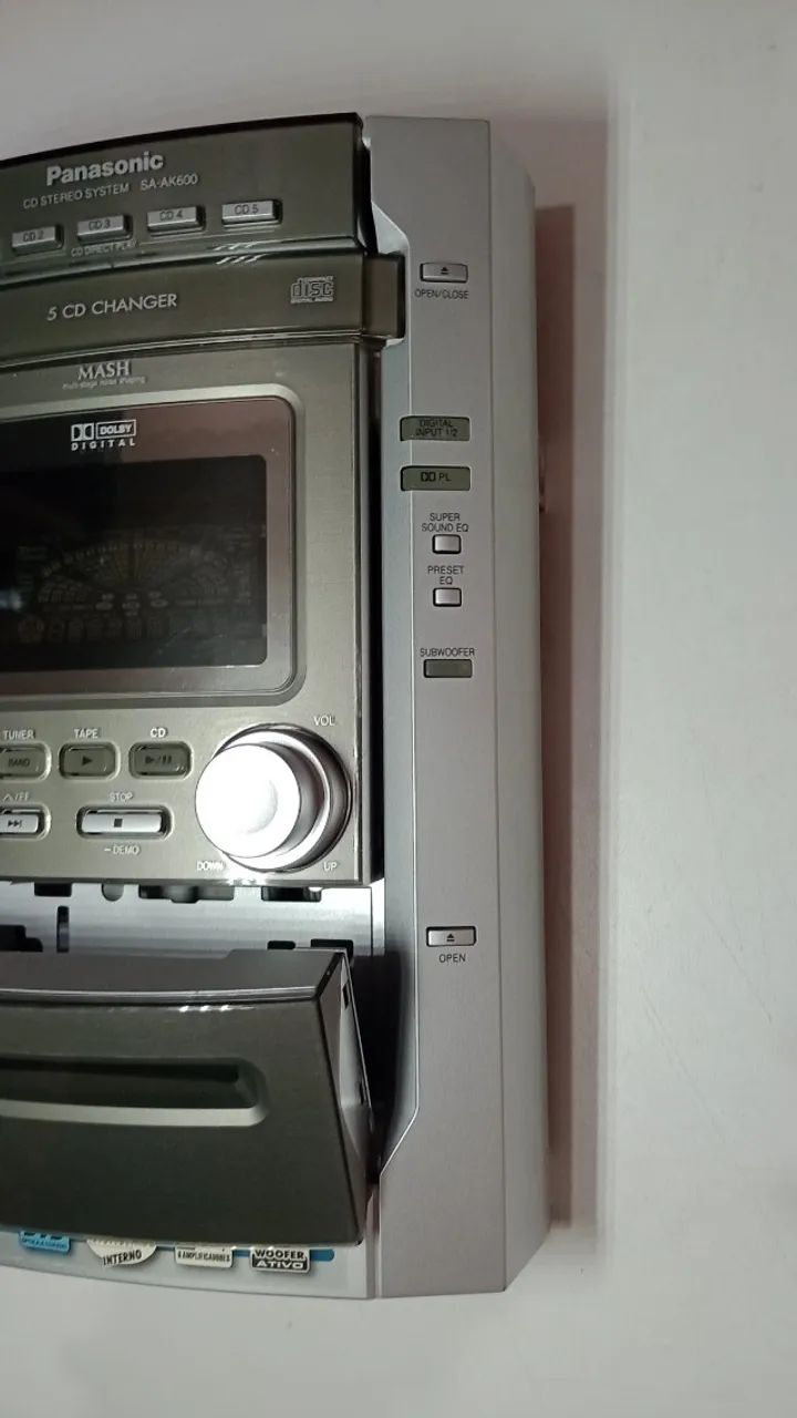 Frente display com placas mini system Panasonic SA-AK600. Funcionando perfeitamente. - Foto 2