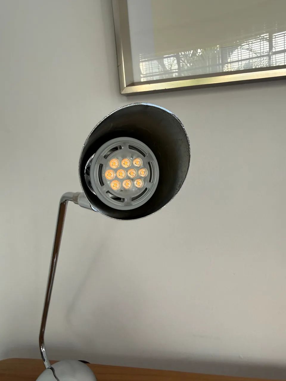 Luminária cromada anos 60 - Foto 4