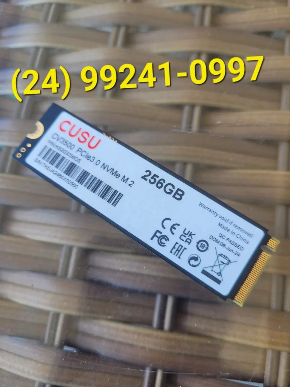 Nvme 256 GBs 100% Saudável - Foto 5