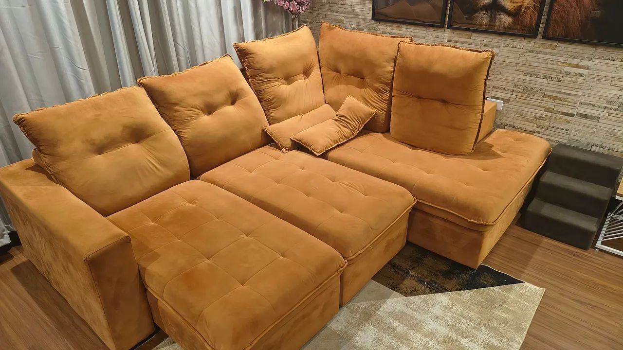 Sofá de Canto Retrátil e Reclinável - Foto 2