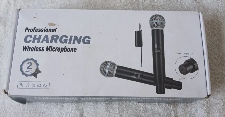 MICROFONE PROFESSIONAL DUPLO SEM FIO CHARGING - Foto 5