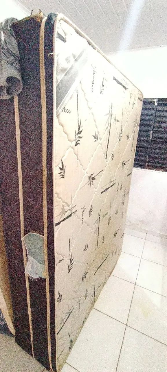 Cama box casal normal entrego 