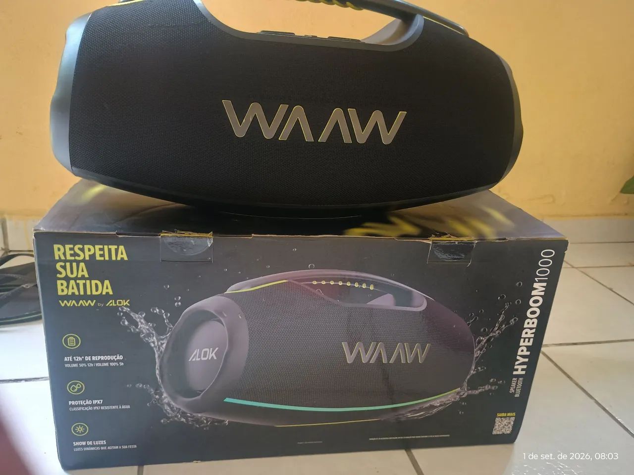 Caixa de som Bluetooth waaw alok - Foto 4