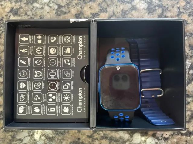 Relógio Samartwatch Champion 2 pulseiras - Foto 2