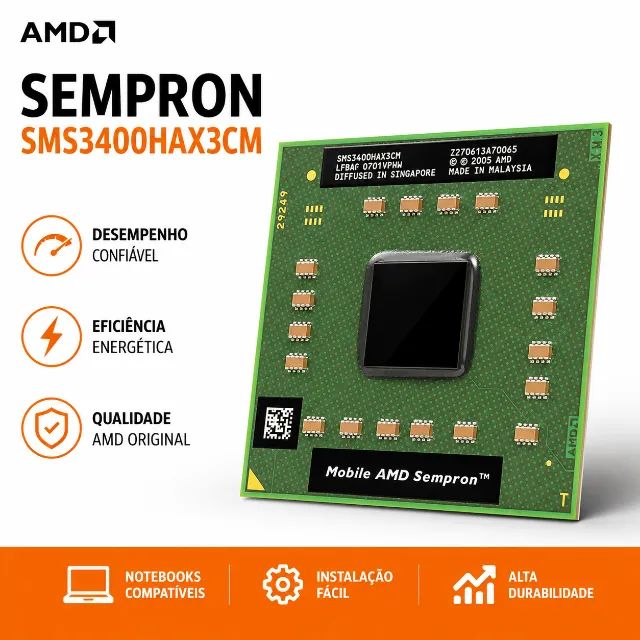 Processador AMD Sempron Notebook Mobile Socket S1 - Foto 2