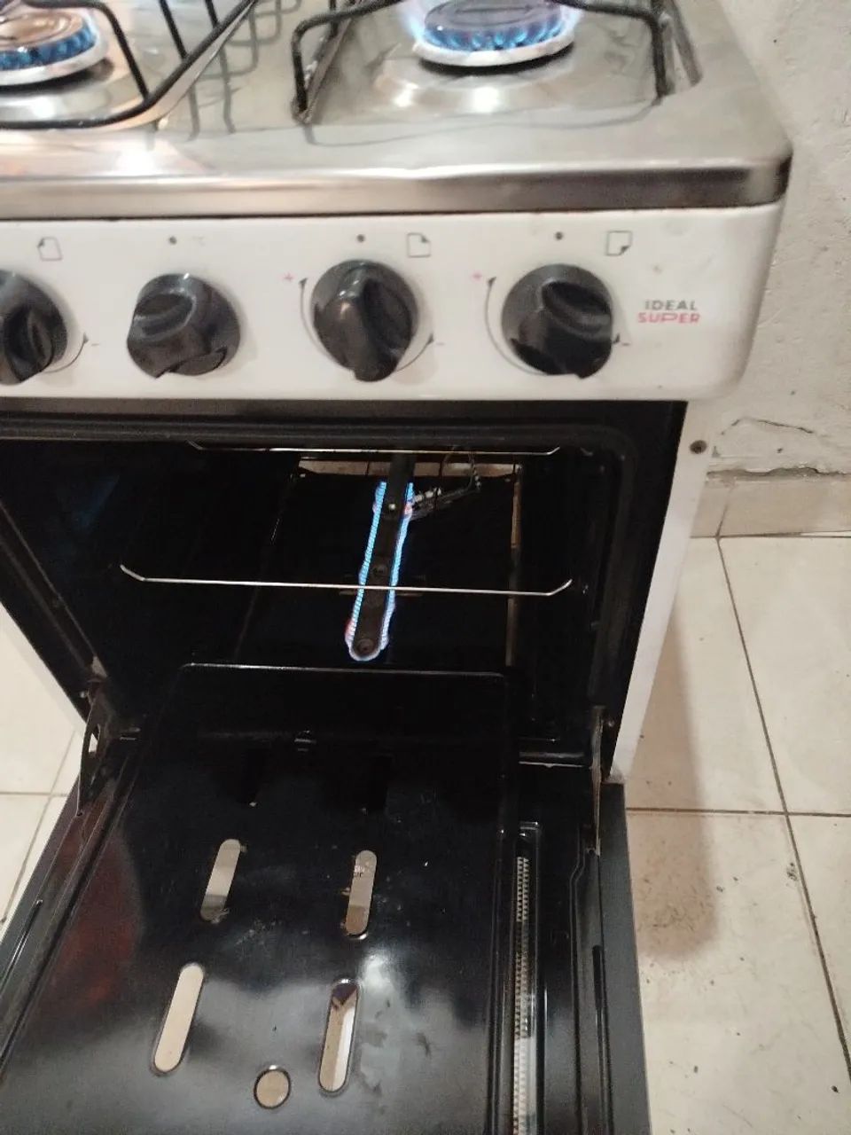 Fogão usado manual ele não e novo  - Foto 3