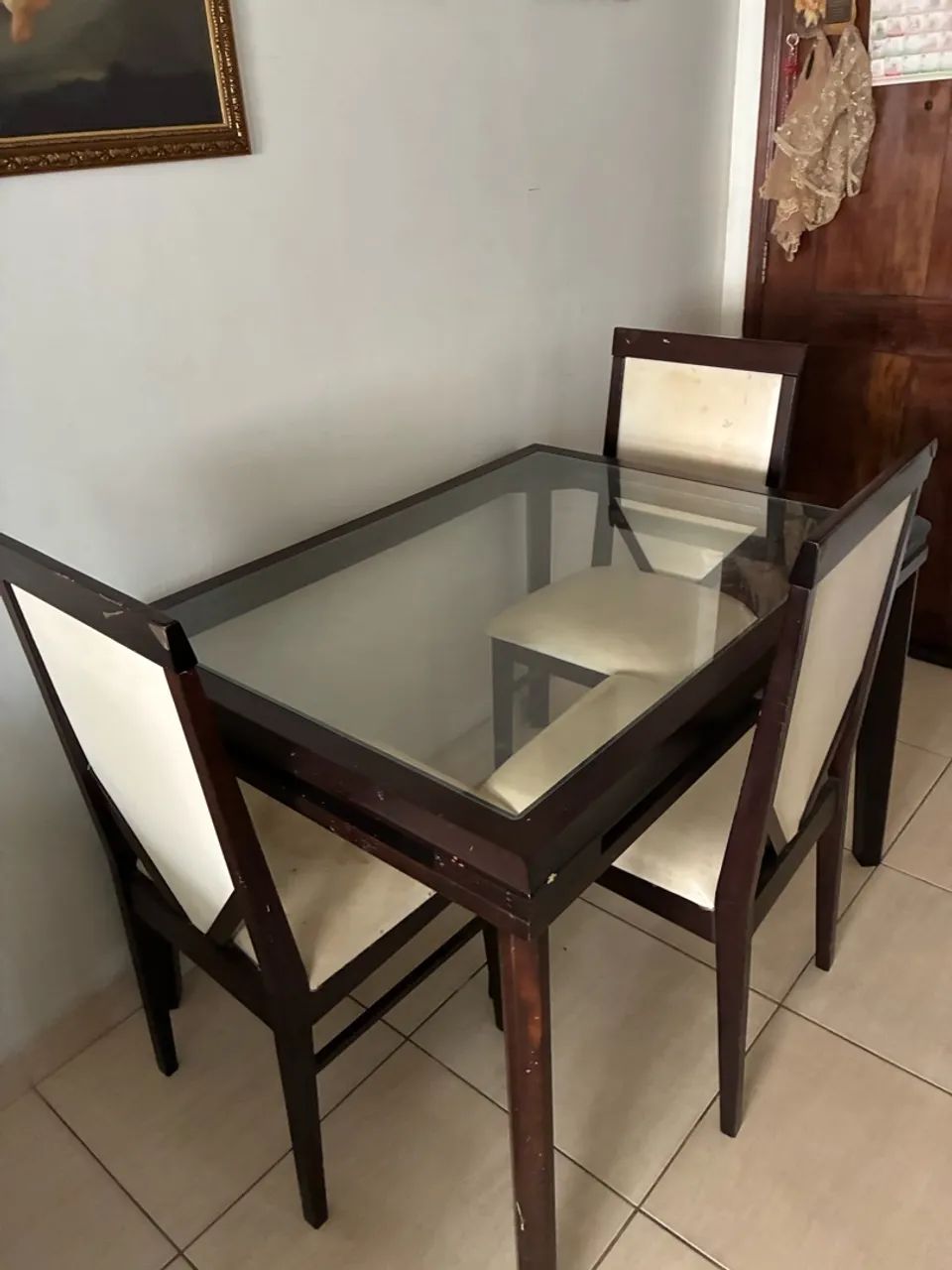 Conjunto de Sala de Jantar de madeira maciça - Foto 3