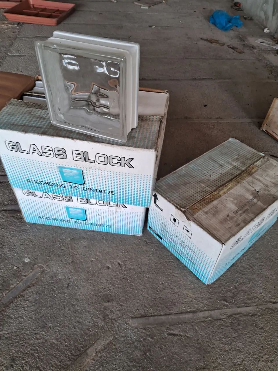 3 CAIXAS DE PLACA TRANSPARENTE VIDRO