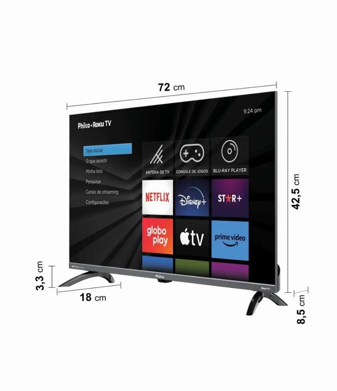 TV Smart Philco Led 32 Android e Bluetooth; Com Garantia