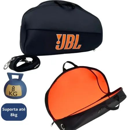 Bolsa Case Capa Jbl Boombox 1 2 3 Com Bolso Alça Resistente Cor Laranja - Foto 3