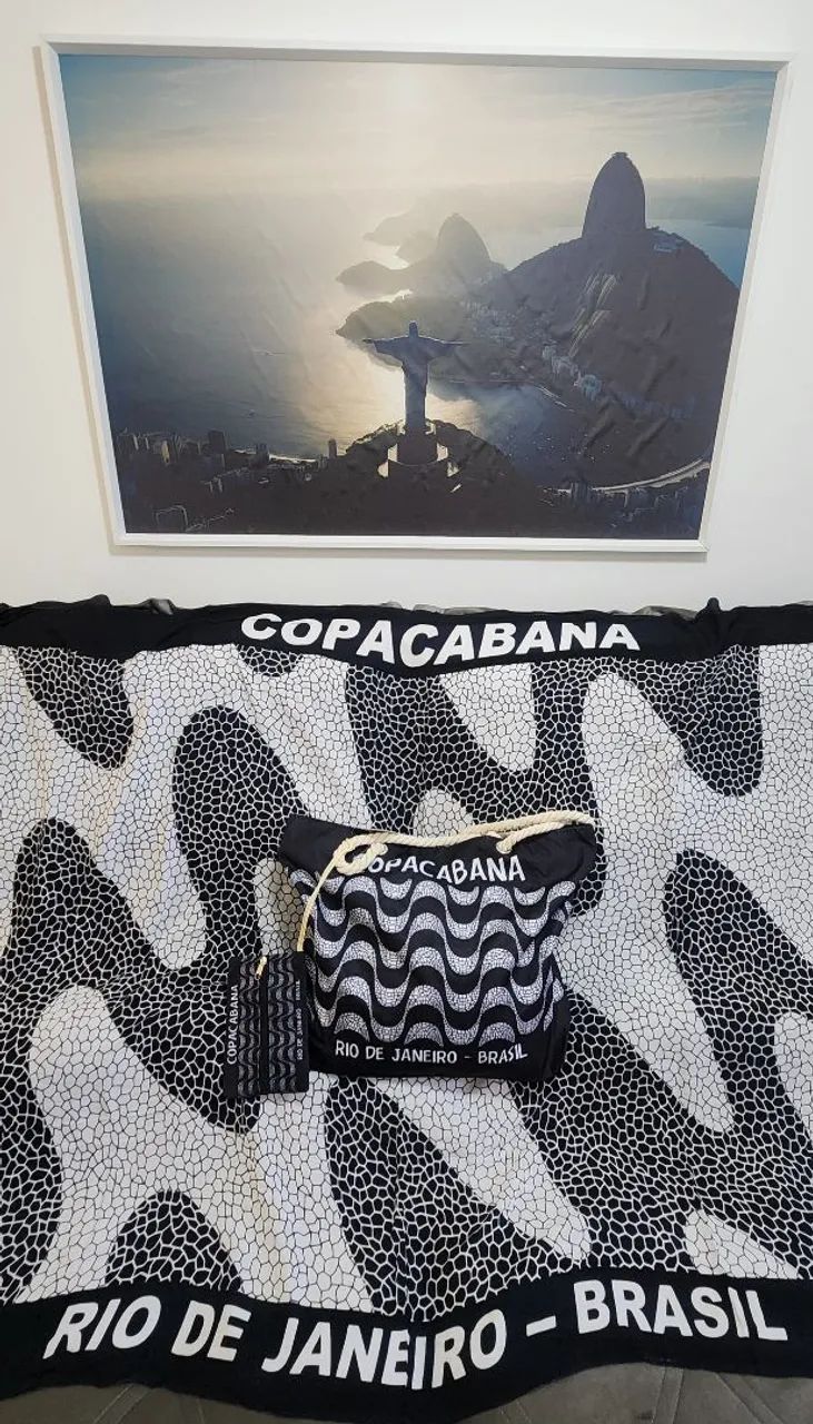 Kit Bolsa com necessaire e canga de praia Copacabana  - Foto 2