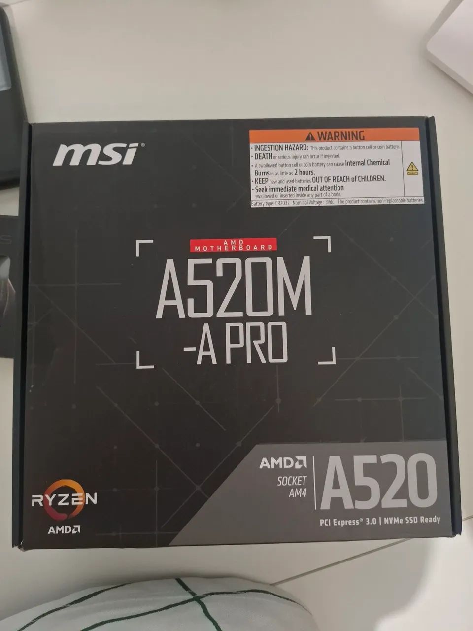 Placa-mãe A520 + SSD 240GB