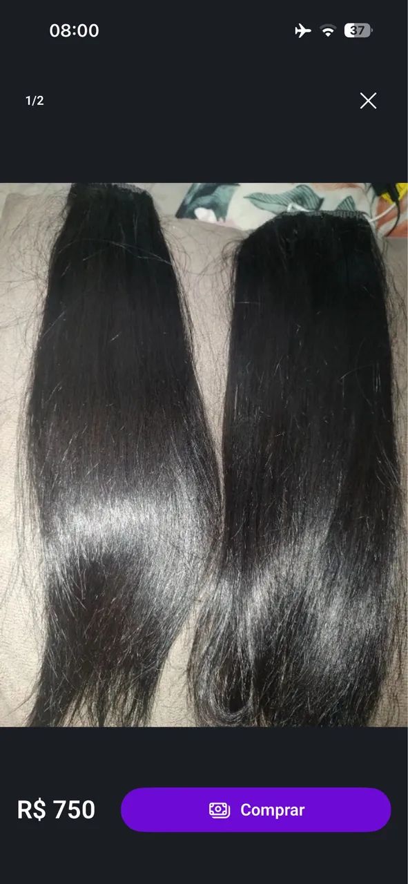 Tela cabelo humano 35cm