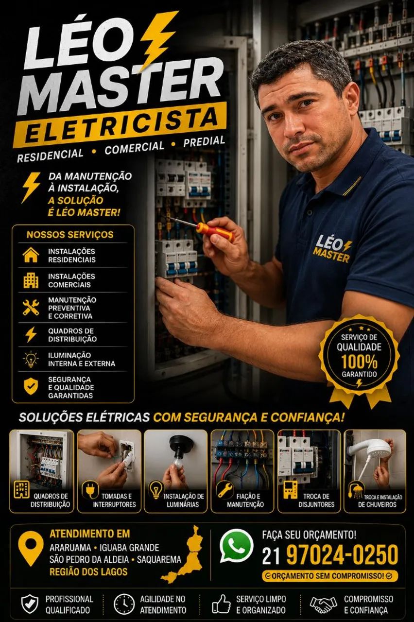 Eletricista Profissional em Araruama 
