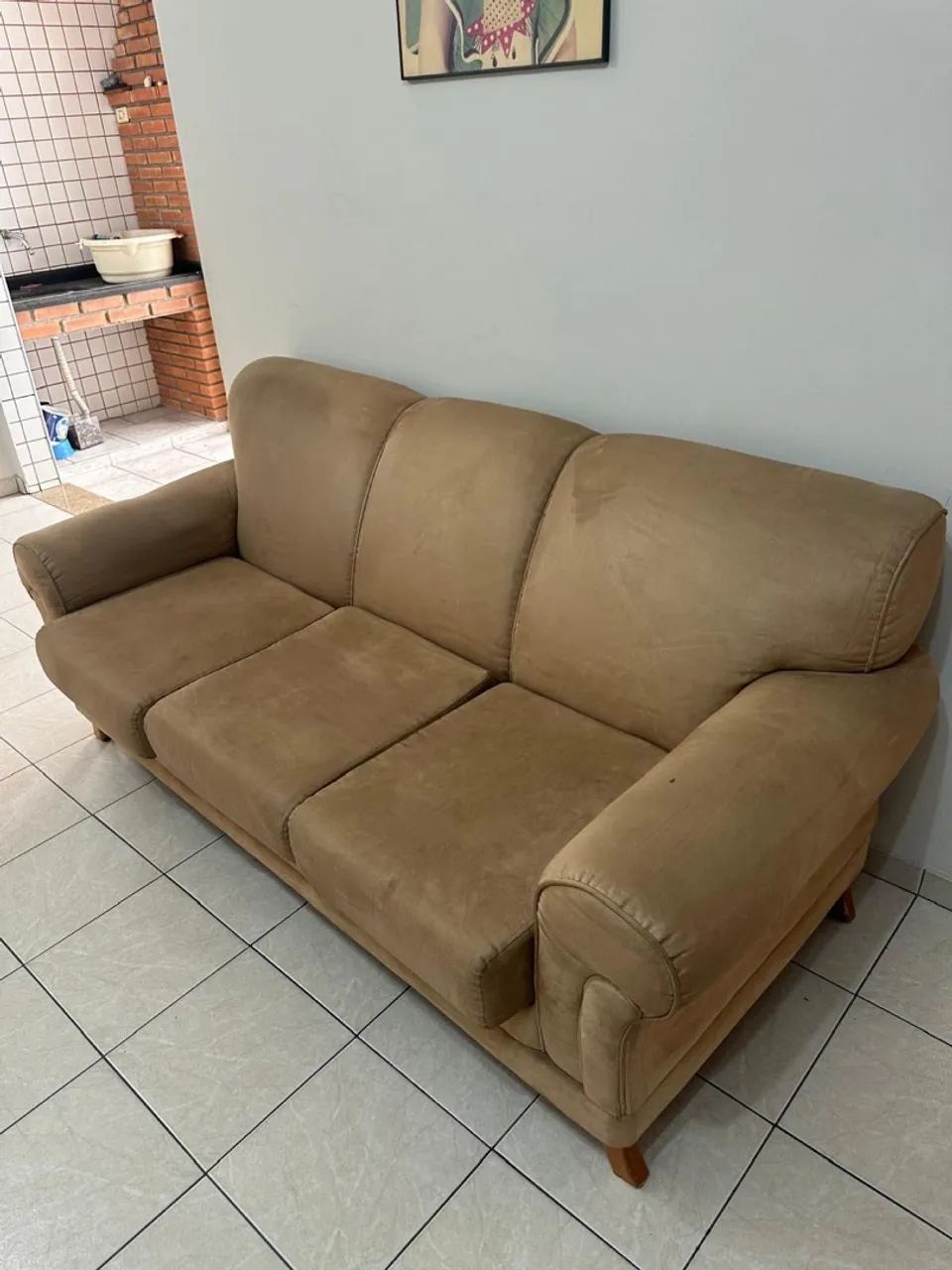 Sofá alto padrão três lugares - Foto 3