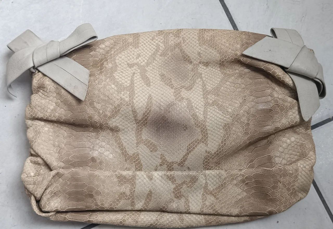 Bolsa clutch em couro (Piton) - Foto 2