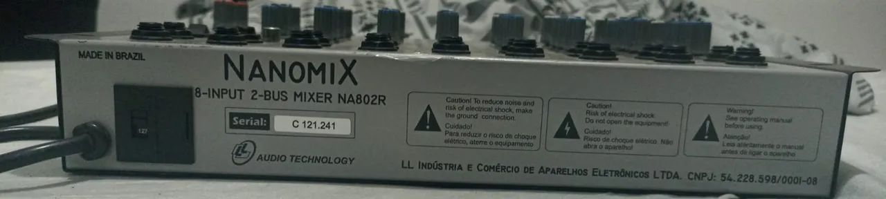 Mesa de Som NANOMIX 8 INPUTS - Foto 2