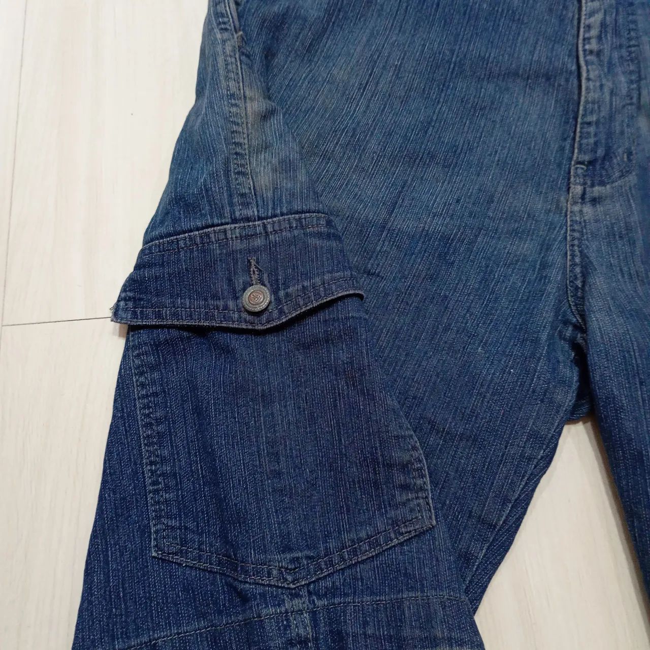 Short jeans masculino tamanho 54 - Foto 3