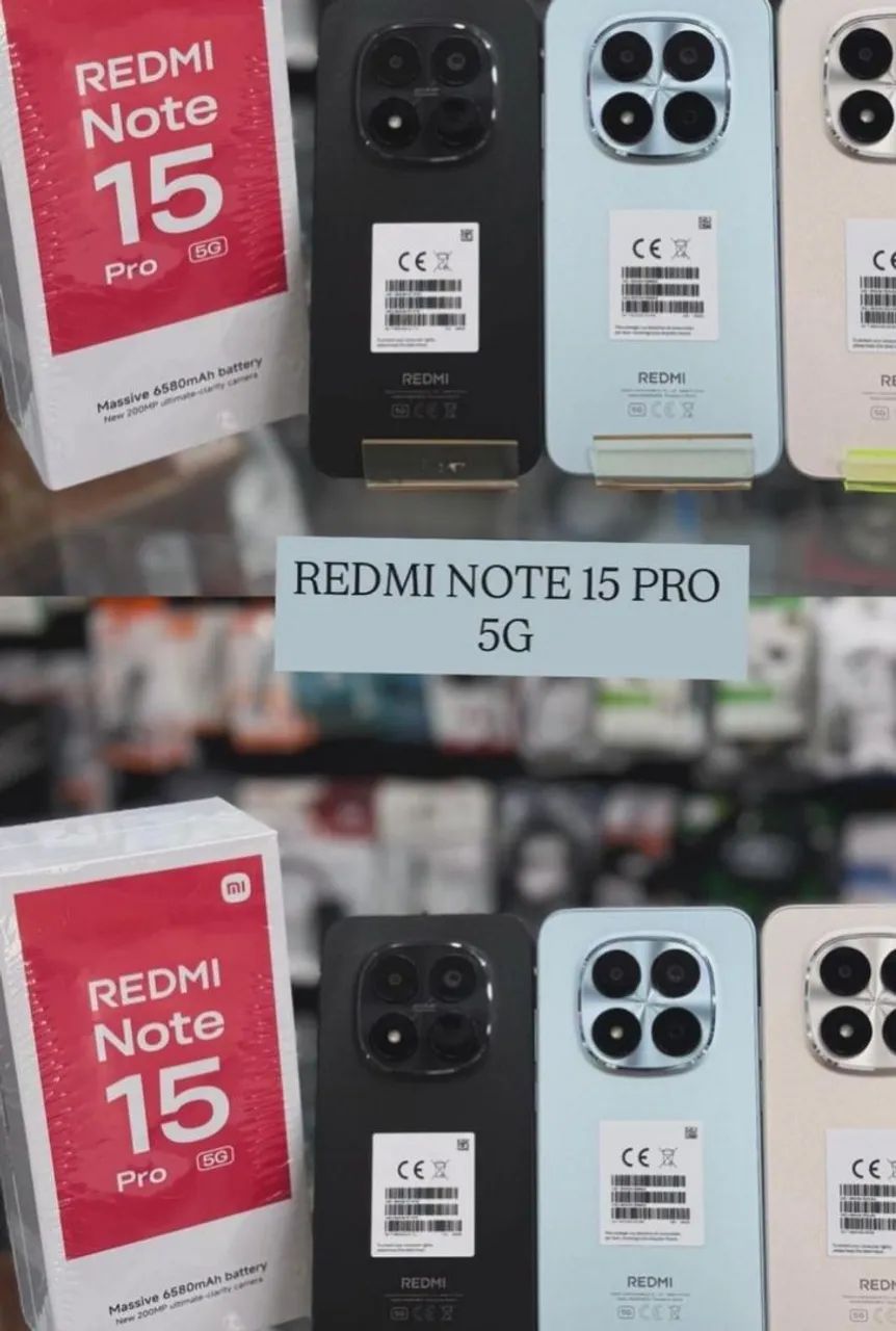 Redmi Note 15 Pro 5G Lacrado - Top de Linha 2026 Com 256/8 NFC