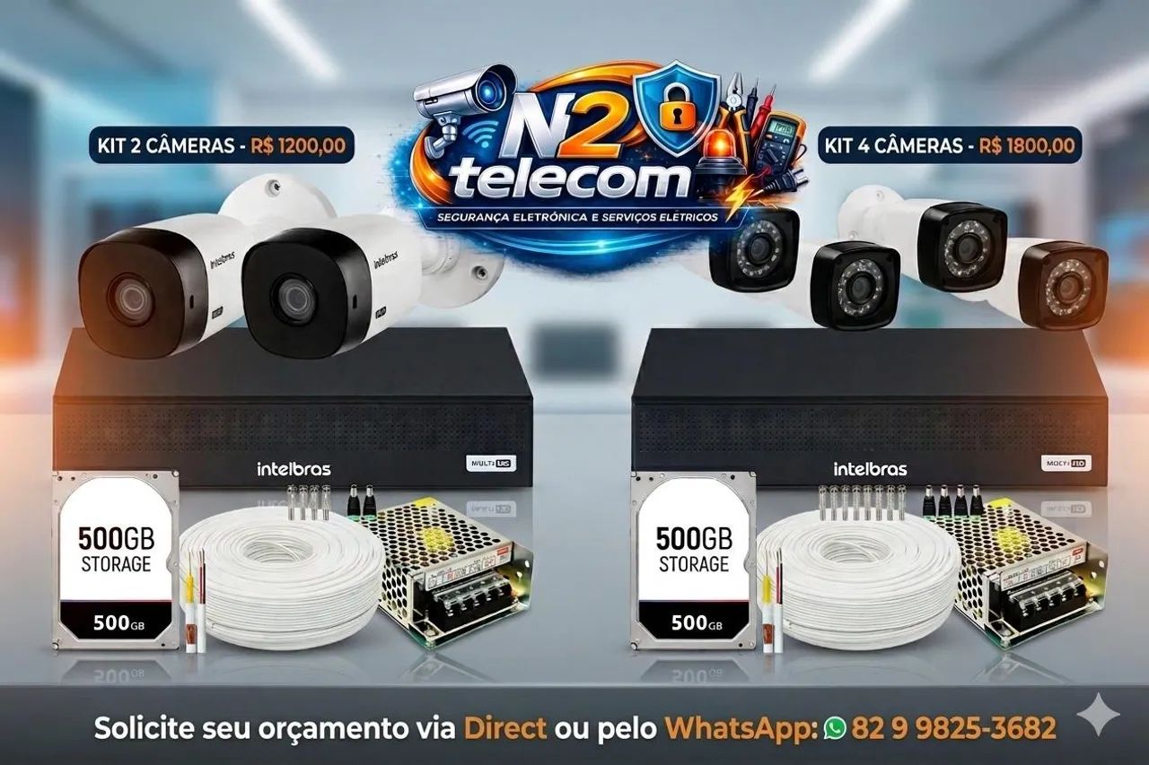 KIT DE CÂMERAS (CFTV)