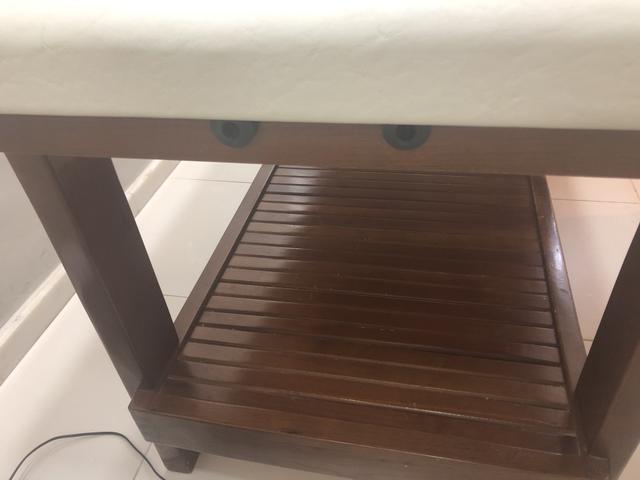 Cama p/ estética - comprimento 1,88m/ largura 78cm/ altura 80cm - Foto 4