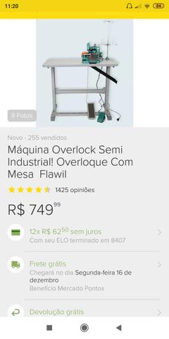Overloque semi industrial + mesa - Foto 6