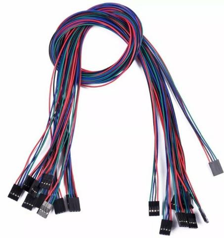 COD-CP127 Cabo 70cm 4 Pin Fêmea-fêmea Fio De Jumper Para Impressora 3d Arduino Automaçã - Foto 3