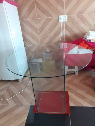 Mesa de vidro redonda