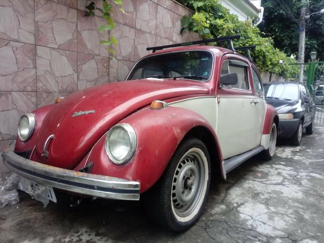 Fusca - 1973 Vermelho (Laterais - pérola) motor novo (2008) e Ar Condicionado