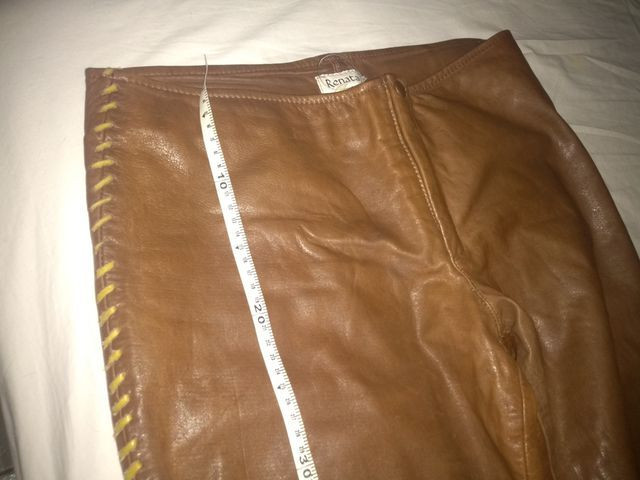 Calça de couro +os acessórios veste 42/44 - Foto 4