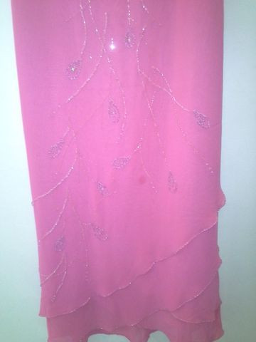 Vestido Logo De Festa Yucci Tam 42 Cor Rosa Em Ótimo Estado