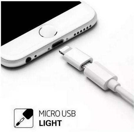 Adaptador iPhone Lightning para Micro Usb V8 Carregador - 21 - Foto 2