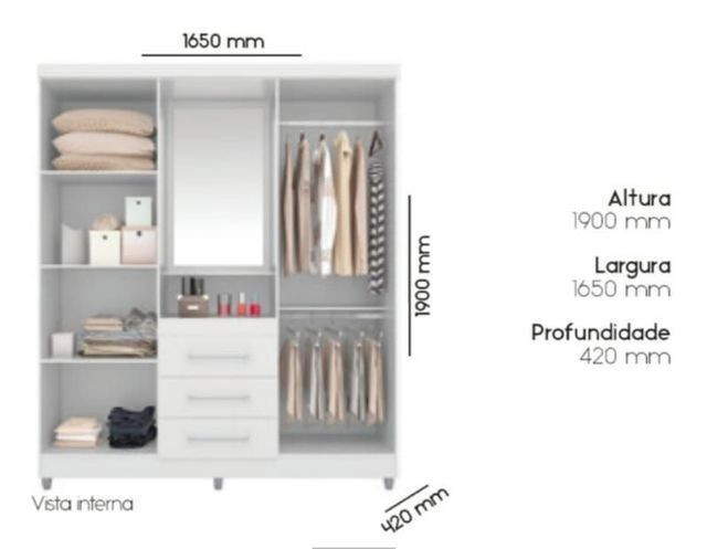 Guarda roupa de CASAL NOVO - Foto 5