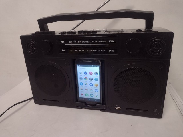 Rádio tipo antigo bombox USB, Aux  - Foto 3