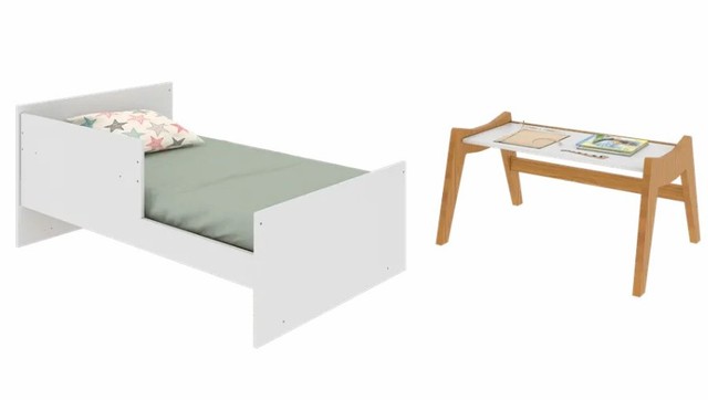 Quarto Infantil Guti Retro Peroba, 100% MDF - ( Promoção )  - Foto 6