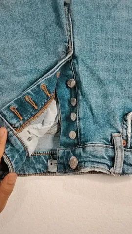 ZARA Calça jeans azul claro 34