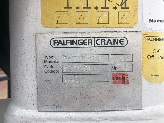 Munck Madal Palfinger PKB 15500 3H1M - 2013 - Com Controle Remoto - Instalada - Foto 12